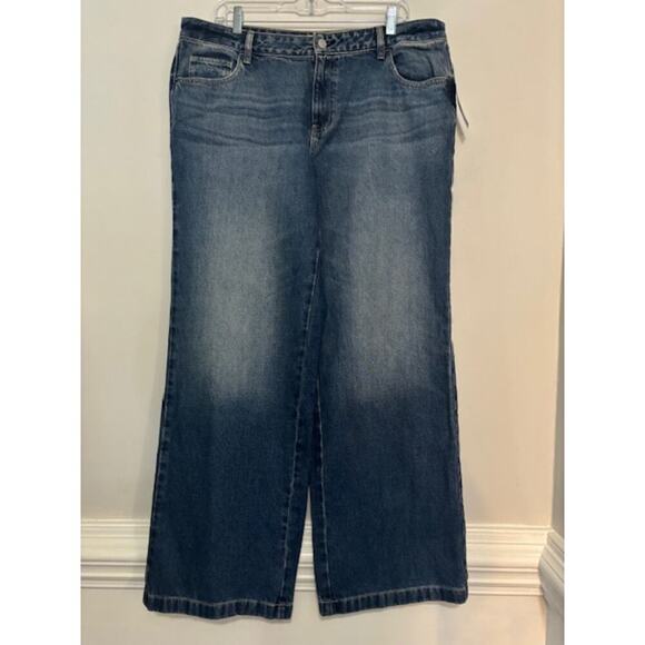 PacSun Casey Low Rise Baggy Wide Leg Denim Jeans Womens Size 32 NWT - Picture 2 of 10